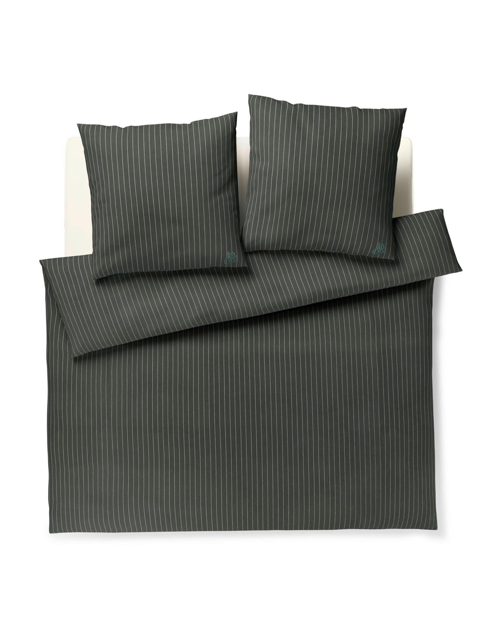 BETTWÄSCHE 3-teilig JOOP! SOFT STRIPES Jersey 200/200 cm  - Grün, Basics, Textil (200/200cm) - Joop!