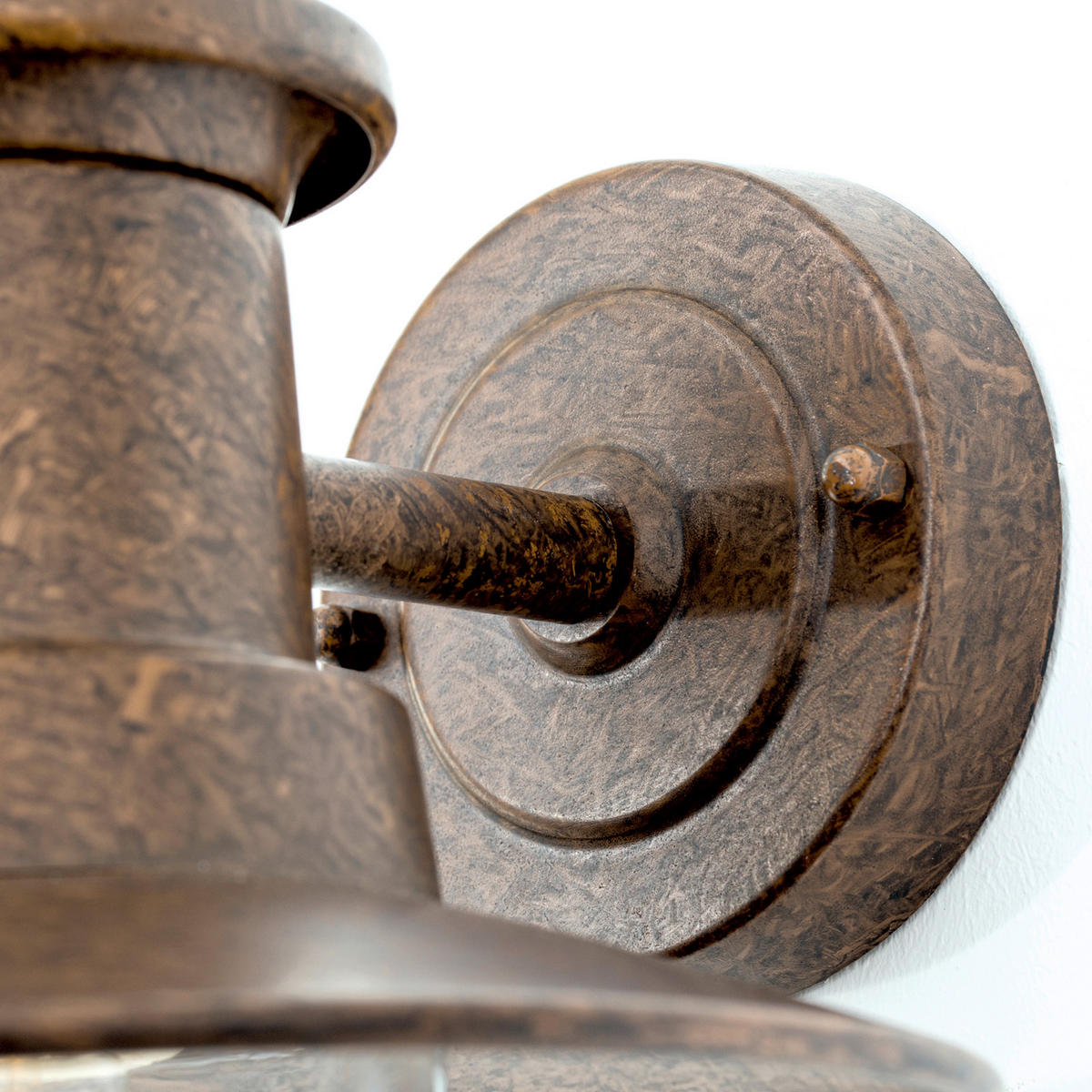 AUßENWANDLEUCHTE Leonie   - Braun, LIFESTYLE, Glas/Metall (22/32/25cm)