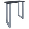 BARTISCH in Metall, Holzwerkstoff 110/102/50 cm   - Anthrazit/Silberfarben, KONVENTIONELL, Holzwerkstoff/Metall (110/102/50cm)