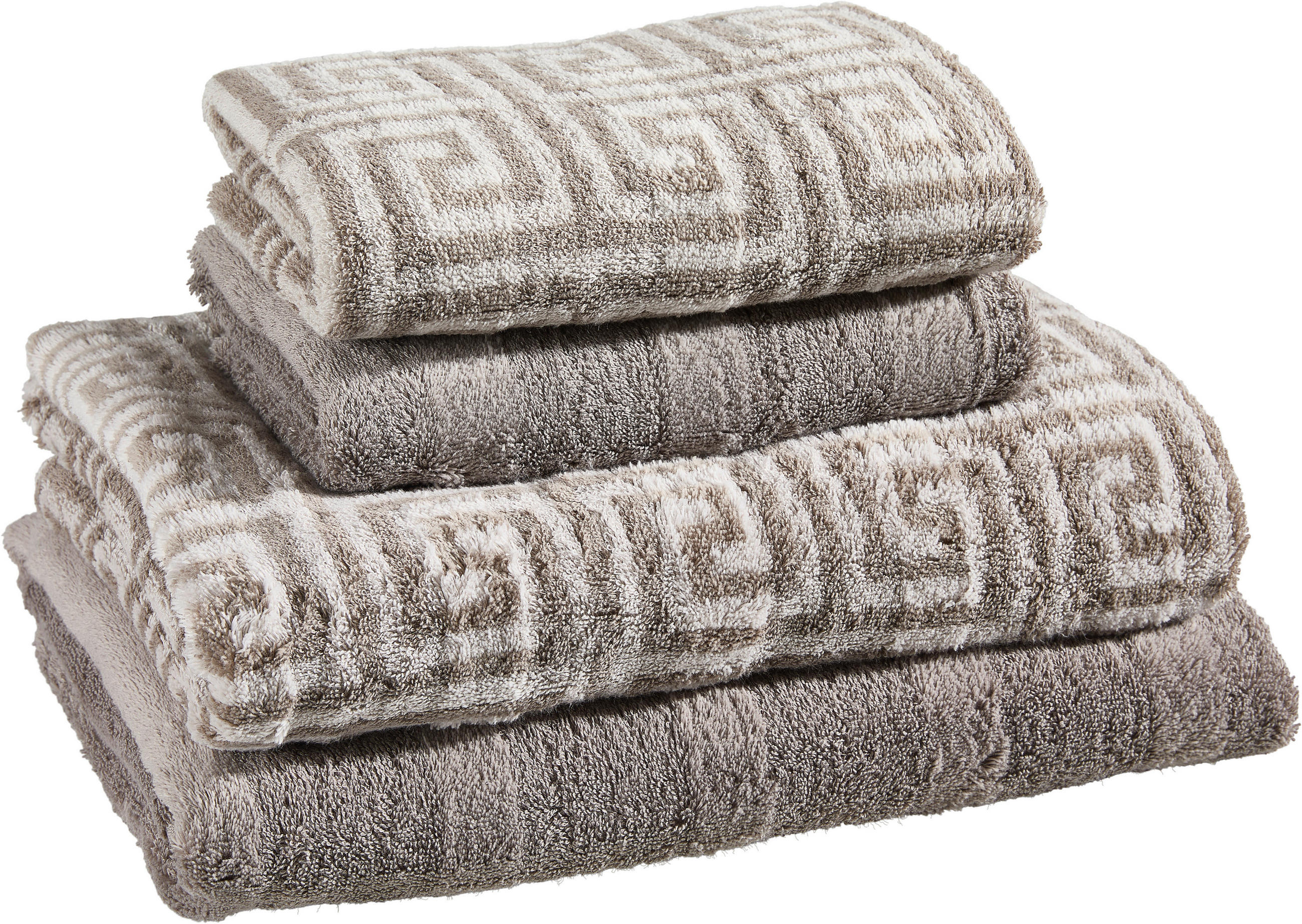 FROTTIERSET Graphitfarben 4-teilig  - Graphitfarben, Basics, Textil - Cawoe