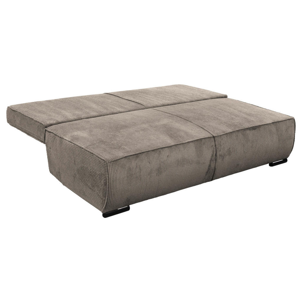 Thumbnail - Mid.you Schlafsofa Flow, Hellbraun, Textil, 2-Sitzer, Füllung: Schaumstoff, 202x90x99 cm, Made in EU, Bettkasten erhältl...