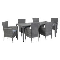 Garnitură De Grădină  - maro/gri, Modern, plastic/sticlă - Luca Bessoni