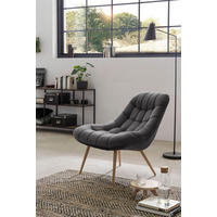 XXL-SESSEL - Naturfarben/Grau, MODERN, Textil/Metall (76/85,6/85,6cm) - Livetastic