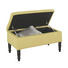 SITZBANK Flachgewebe massiv Grün - Schwarz/Grün, LIFESTYLE, Holz/Textil (80/40/40cm) - Carryhome