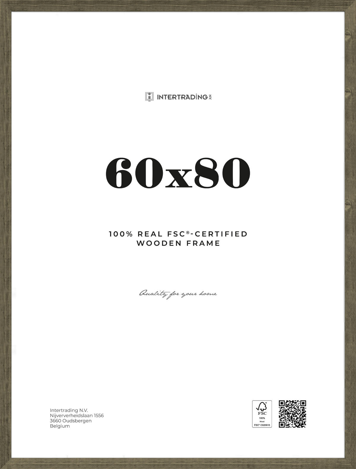 BILDERRAHMEN 63,5/83,5/2,5 cm  - Wengefarben, Basics, Holzwerkstoff (63,5/83,5/2,5cm)