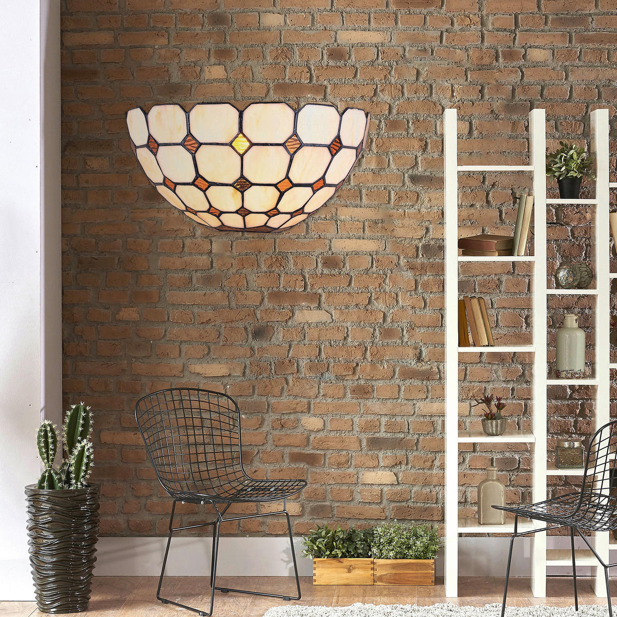 FALILÁMPA - többszínű, Basics, Üveg (15/15.5/31.5cm)