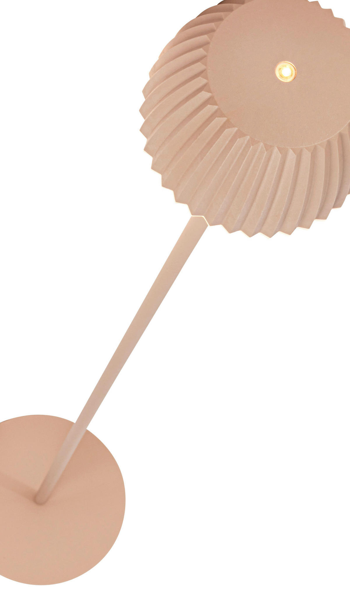 AKKU-STEHLEUCHTE Riffle 19/123,5 cm  - Beige, Basics, Kunststoff/Metall (19/123,5cm)