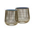 BEISTELLTISCHSET rund Blau, Goldfarben - Blau/Goldfarben, Trend, Metall (36/38/32/35cm) BEISTELLTISCHSET rund Blau, Goldfarben - Blau/Goldfarben, Trend, Metall (36/38/32/35cm)