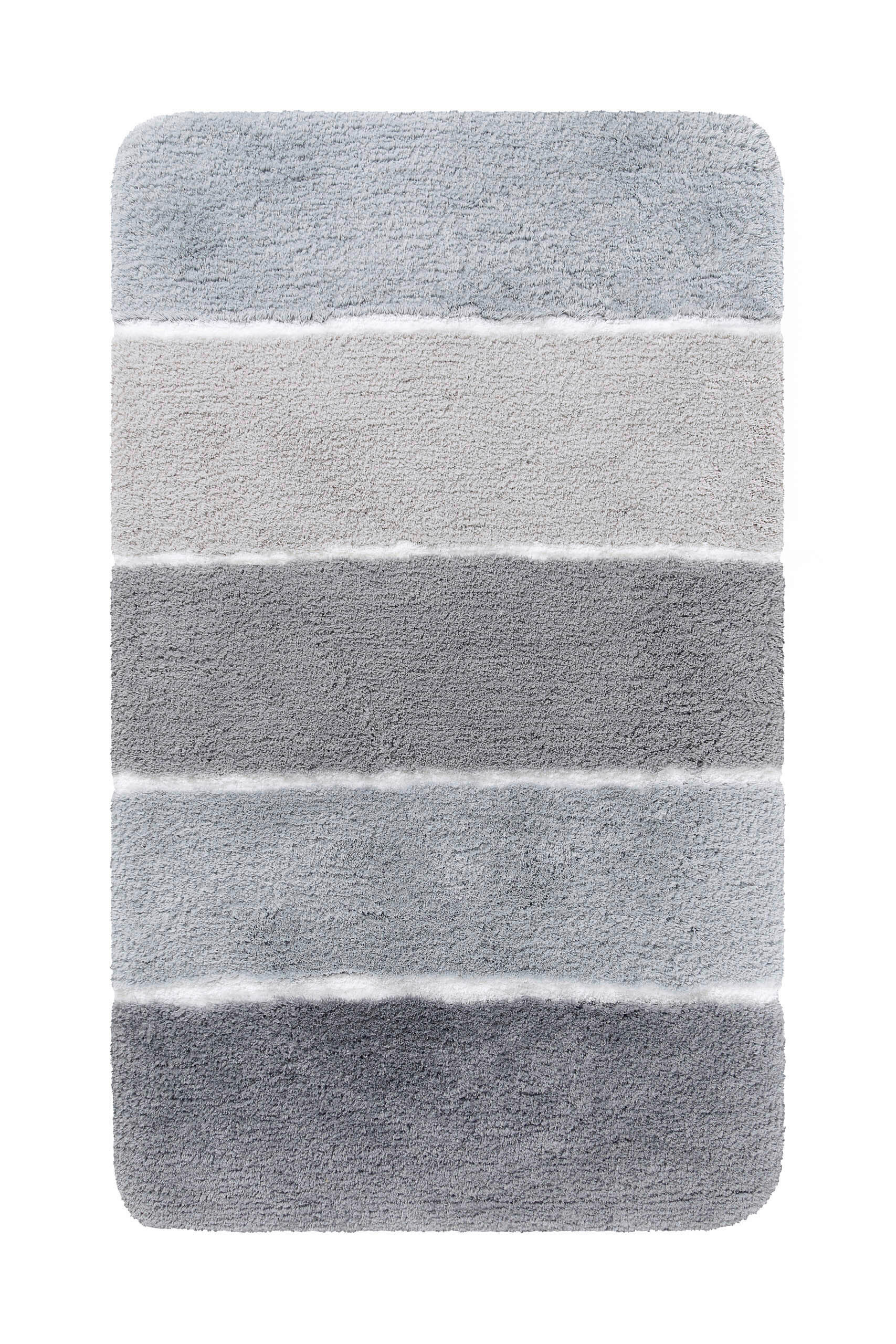 BADTEPPICH Grau 60/100 cm  - Grau, Basics, Kunststoff/Textil (60/100cm) - WECON HOME