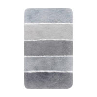 BADTEPPICH Grau 60/100 cm  - Grau, Basics, Kunststoff/Textil (60/100cm) - WECON HOME