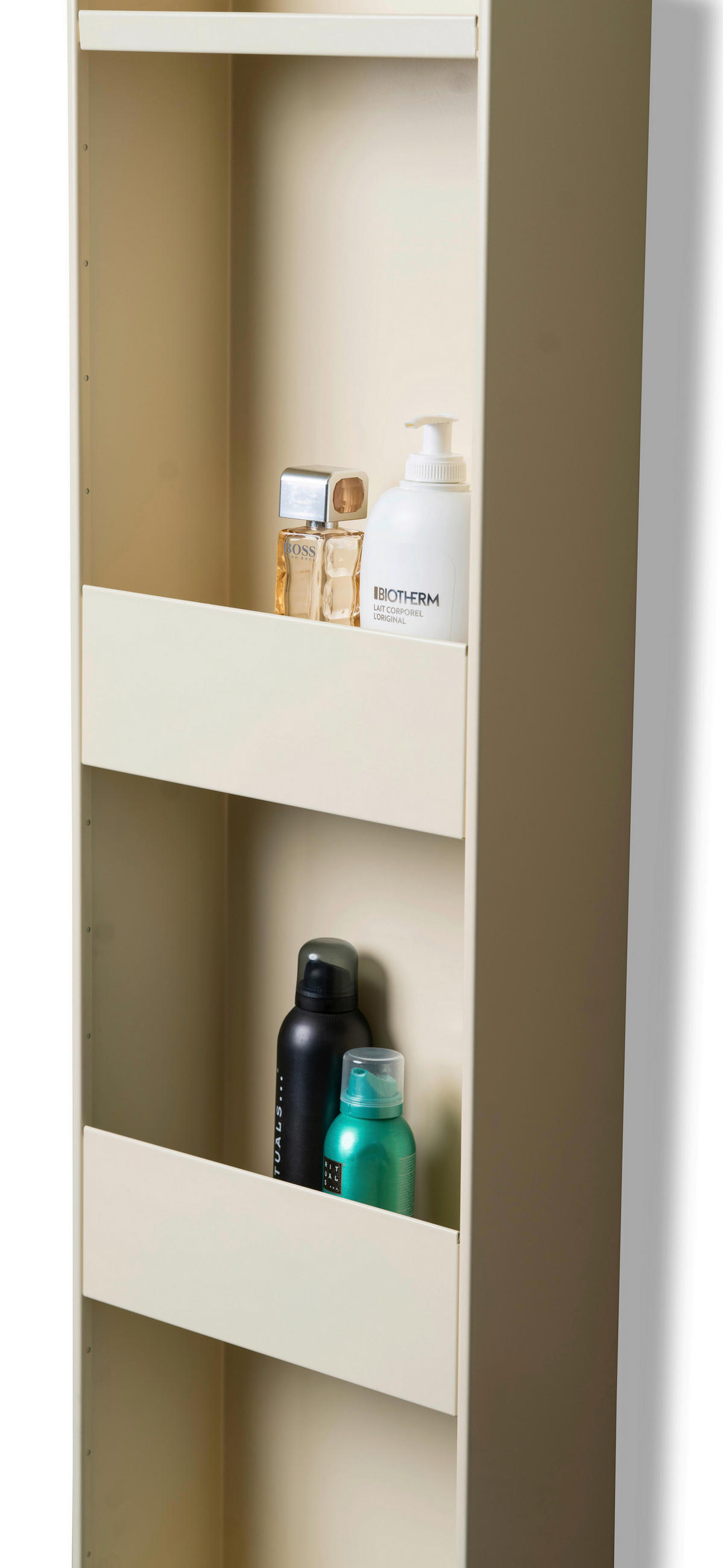 SCHUHSCHRANK Creme  - Creme, Design, Glas/Metall (29/175/12cm) - Xora