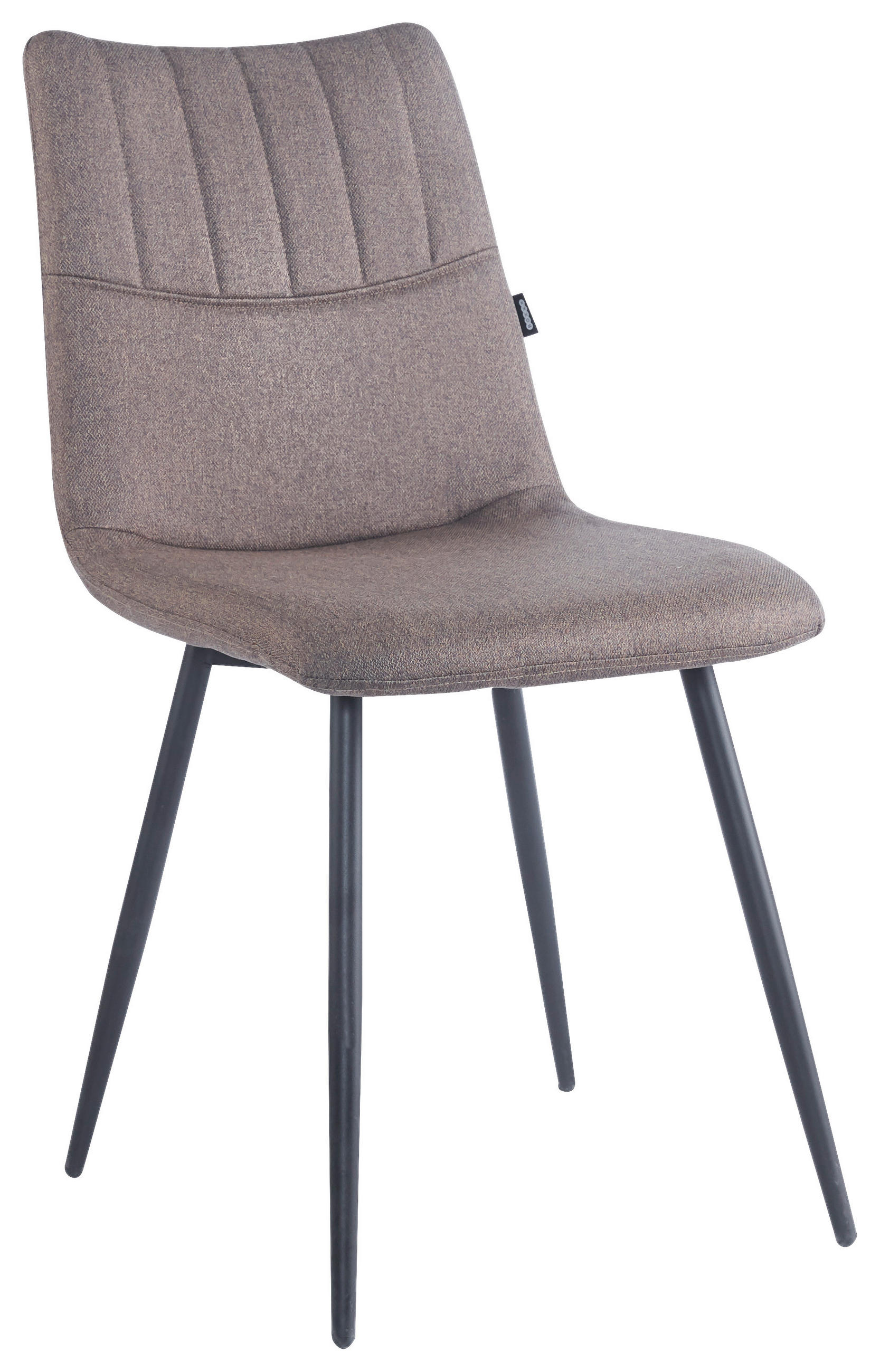 STOL, kovina, tekstil rjava, črna  - črna/rjava, Design, kovina/tekstil (45/89/58cm) - Boxxx