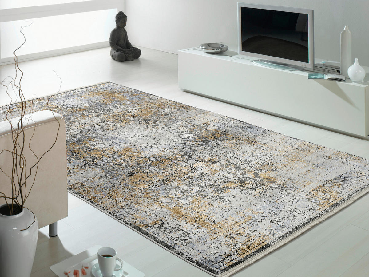 WEBTEPPICH 120/180 cm Le Mans Multicolor, Hellgrau  - Multicolor/Hellgrau, Design, Textil (120/180cm) - Dieter Knoll