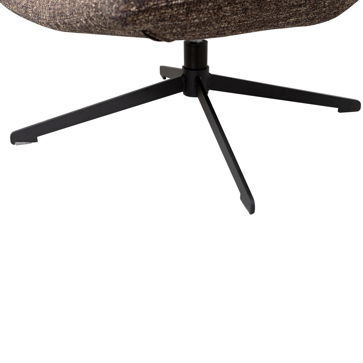 SESSEL in Webstoff Braun  - Schwarz/Braun, Design, Textil/Metall (75/88/94cm) - Livetastic