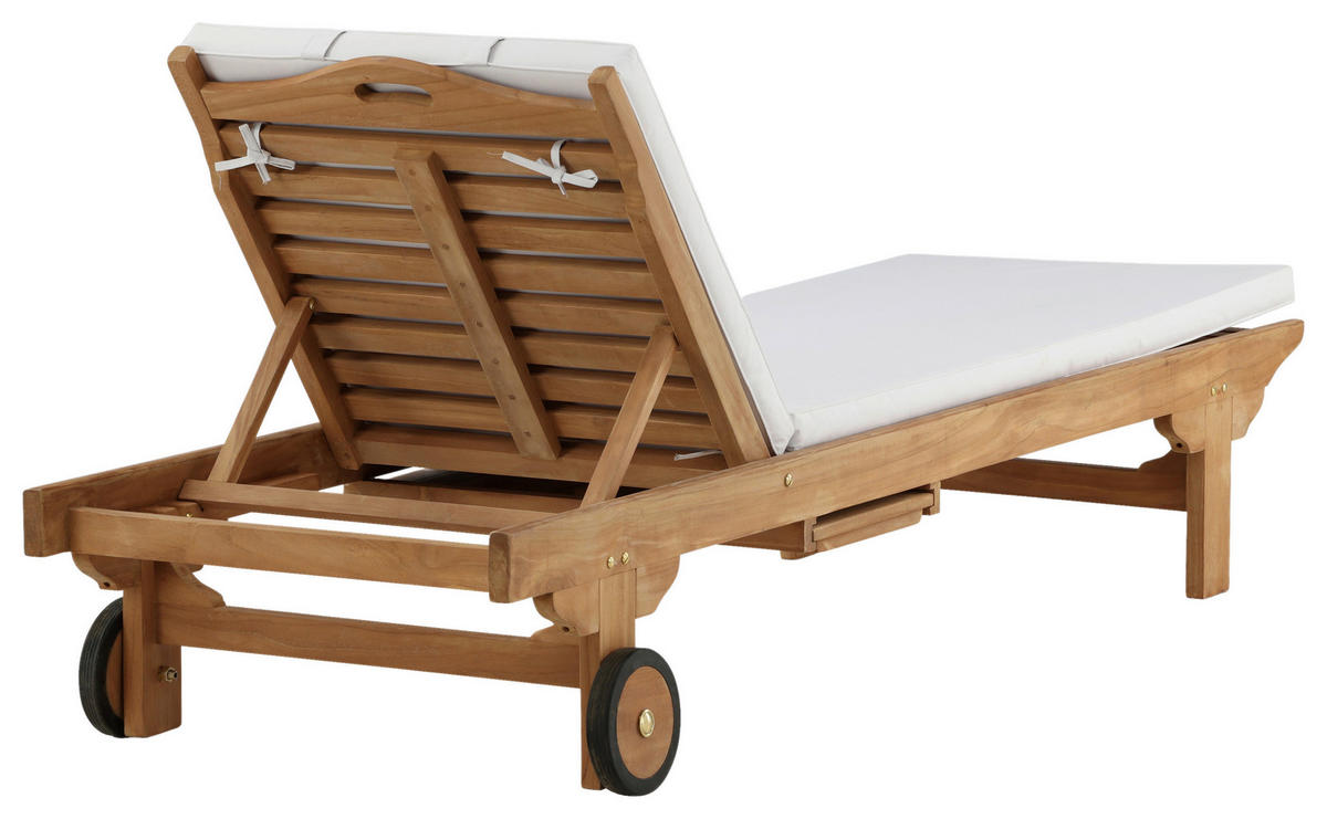 SONNENLIEGE 200/33/65 cm Teakholz  - Teakfarben, KONVENTIONELL, Holz (200/33/65cm) - Gardenson