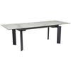 ESSTISCH in Keramik 180/95/77 cm  - Schwarz/Weiß, Design, Keramik/Metall (180/95/77cm) - MID.YOU