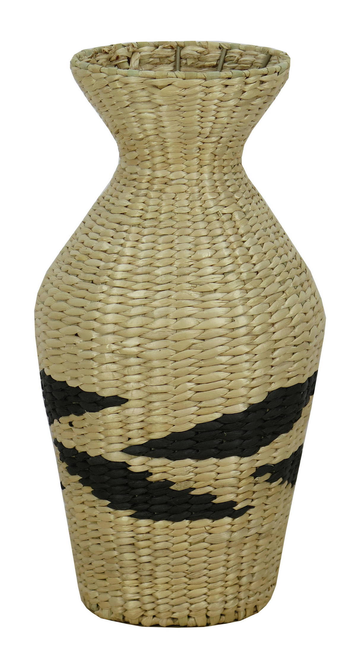 VASE 45 cm  - Schwarz/Naturfarben, LIFESTYLE, Holz/Metall (17/45cm) - Landscape