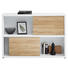 SIDEBOARD bedruckt, Hochglanz, lackiert Eichefarben, Weiß - Eichefarben/Weiß, Design, Holzwerkstoff/Kunststoff (135/91,5/37cm) - Stylife