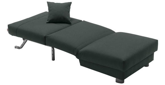 SCHLAFSESSEL Webstoff Dunkelgrau - Dunkelgrau/Schwarz, Design, Textil/Metall (85/85/100cm) - Carryhome