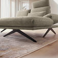 ECKSOFA  in Flachgewebe Hellbraun Rücken echt, Armteilverstellung, Relaxfunktion  234/155 cm  - Hellbraun/Schwarz, Design, Textil/Metall (234/155cm) - Dieter Knoll