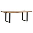 TISCHPLATTE      - Sheeshamfarben, Design, Holz (220/100/5cm) - Landscape