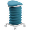 BÜROHOCKER Türkis, Weiß  - Türkis/Weiß, Design, Kunststoff/Textil (37,5/58-70/36cm) - Topstar