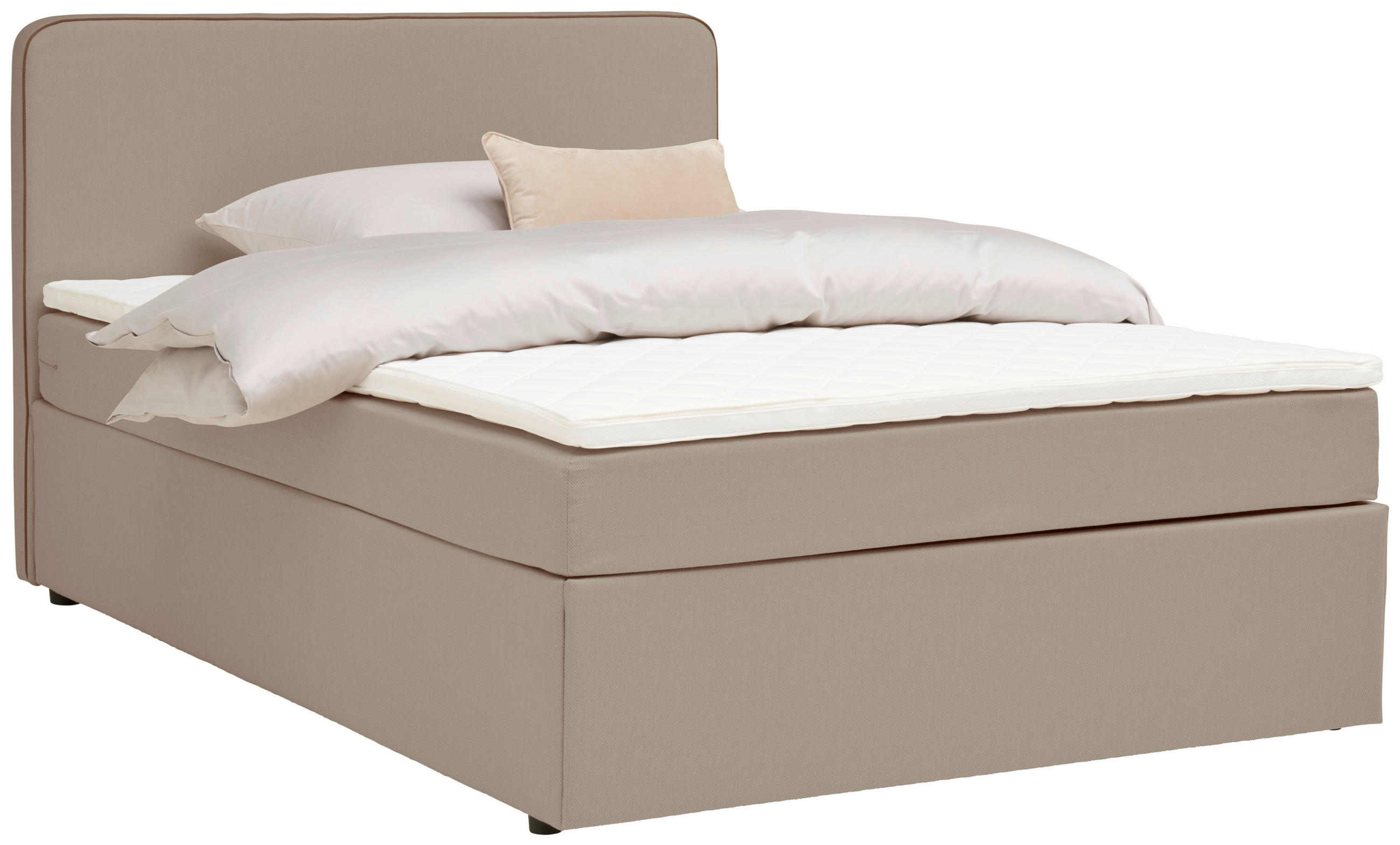 BOXBETT 120/200 cm  in Beige  - Beige, KONVENTIONELL, Holz/Textil (120/200cm) - P & B