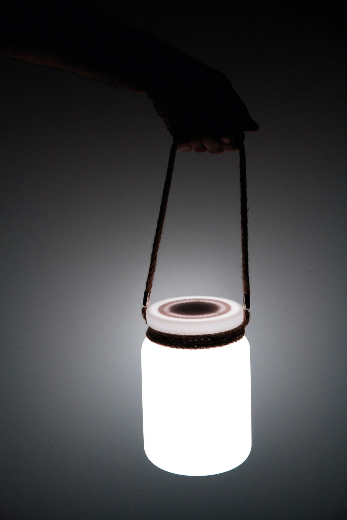 LED LAMPE PARTY - Weiß, Trend, Kunststoff (21cm)