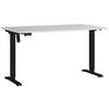 SCHREIBTISCH höhenverstellbar  - Schwarz/Grau, MODERN, Holzwerkstoff/Metall (140/80/71-119cm) - Germania