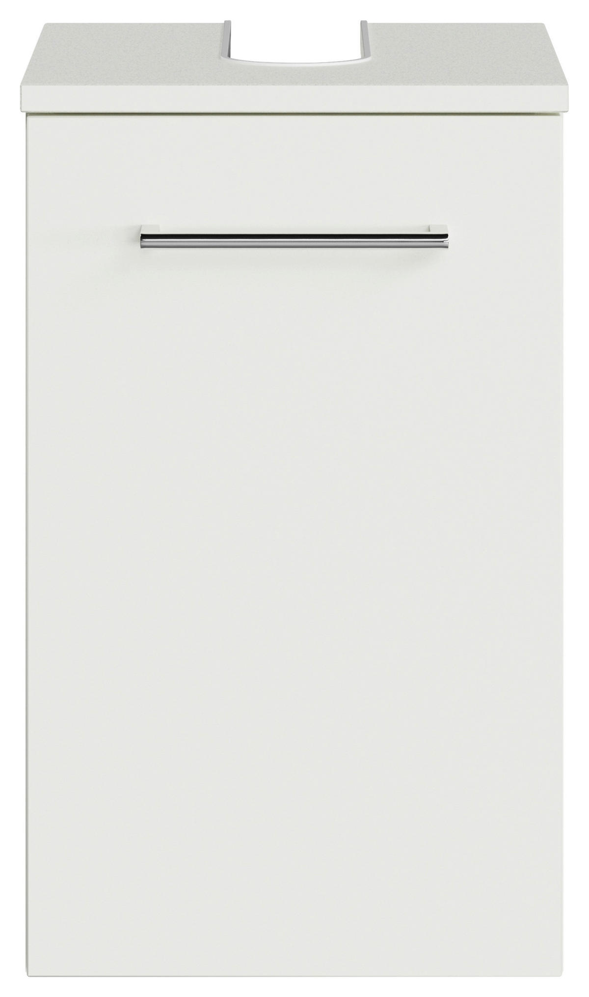 WASCHBECKENUNTERSCHRANK 30/49,8/33,3 cm  - Chromfarben/Weiß, KONVENTIONELL, Holzwerkstoff/Metall (30/49,8/33,3cm) - Sadena