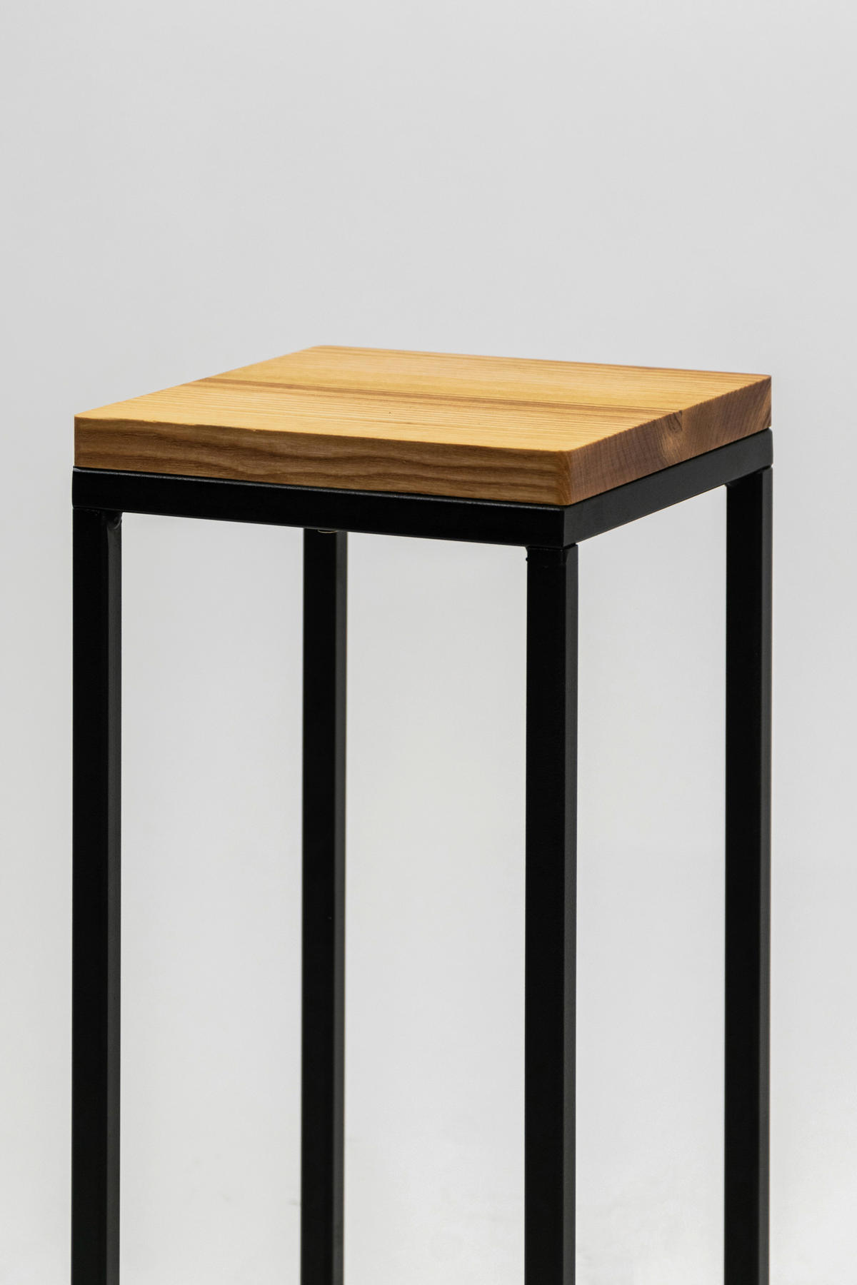BLUMENSTÄNDER in Holz, Metall  - Schwarz, Basics, Holz/Metall (19/62/19cm)