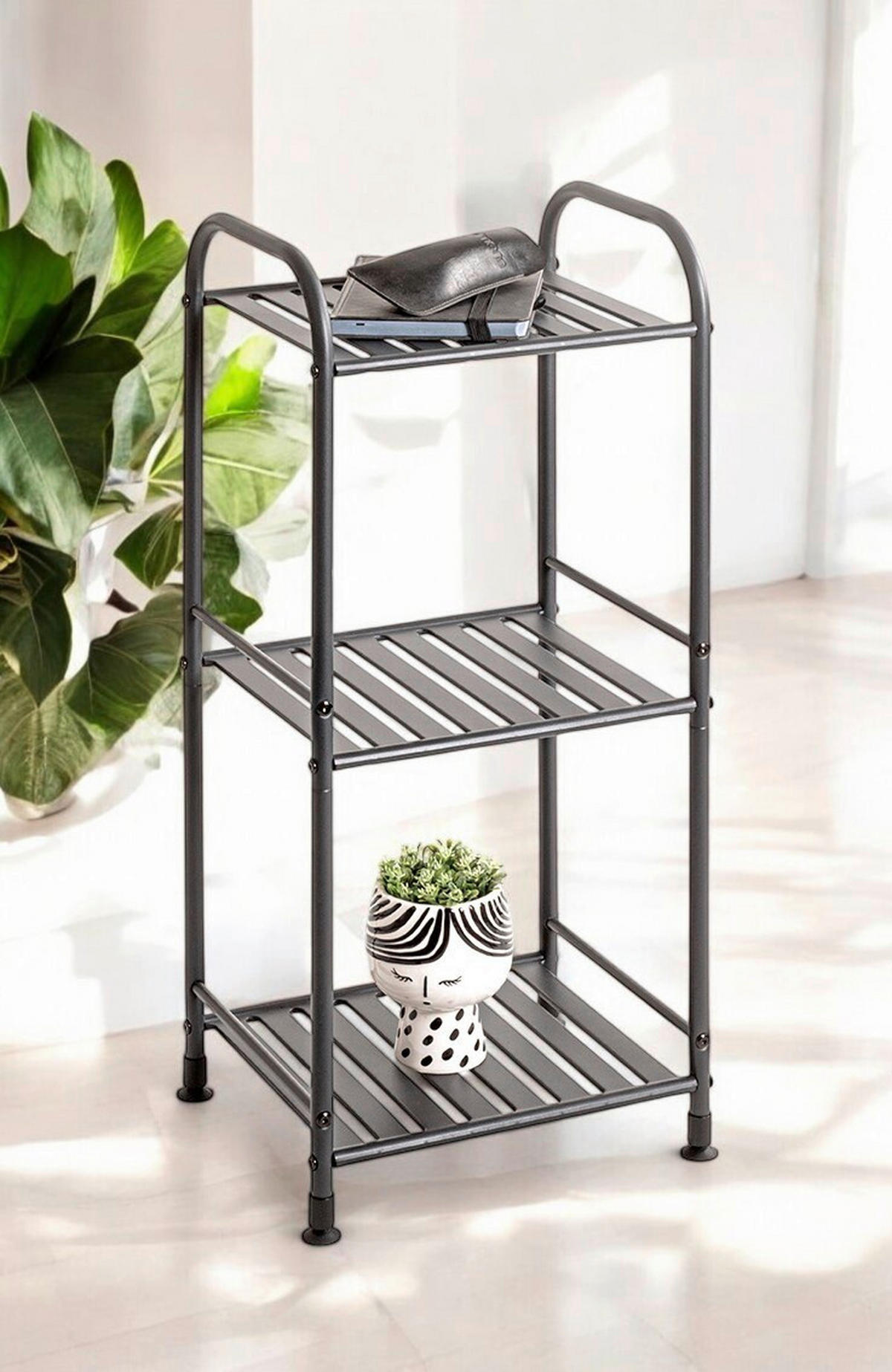 HYLLA i 33/75/28 cm antracit  - antracit, Design, metall (33/75/28cm)