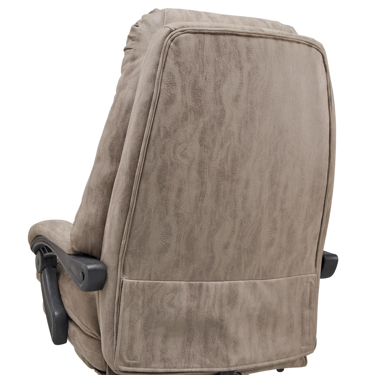 CHEFSESSEL  in Mikrofaser Grau, Schwarz  - Schwarz/Grau, Lifestyle, Kunststoff/Textil (66/126-134/59cm) - MID.YOU