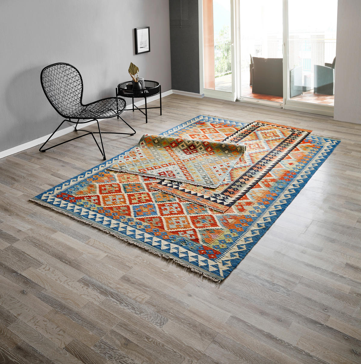 ORIENTALSKA PREPROGA  KELIM VINTAGE     260/300 cm     večbarvno  - večbarvno, Konvencionalno, tekstil (260/300cm)