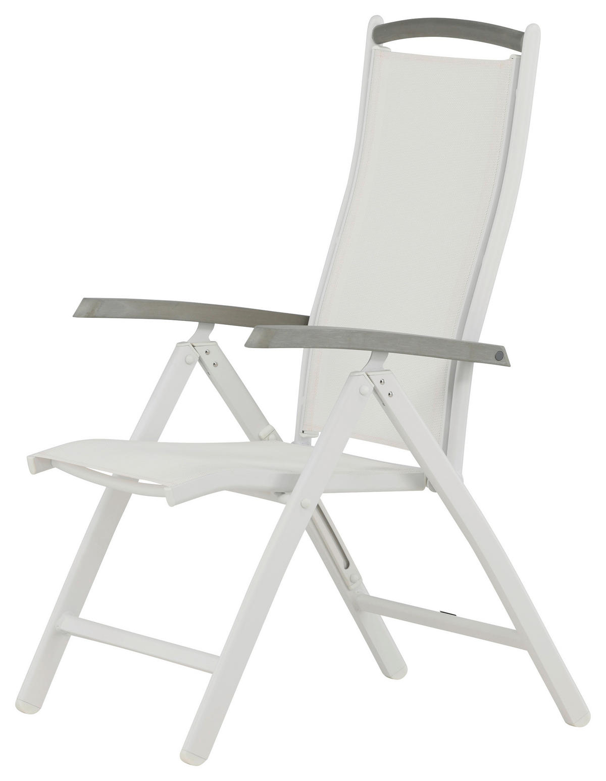 GARTENSESSEL-SET Metall Weiß  - Weiß, KONVENTIONELL, Metall (60/110/60cm) - Gardenson