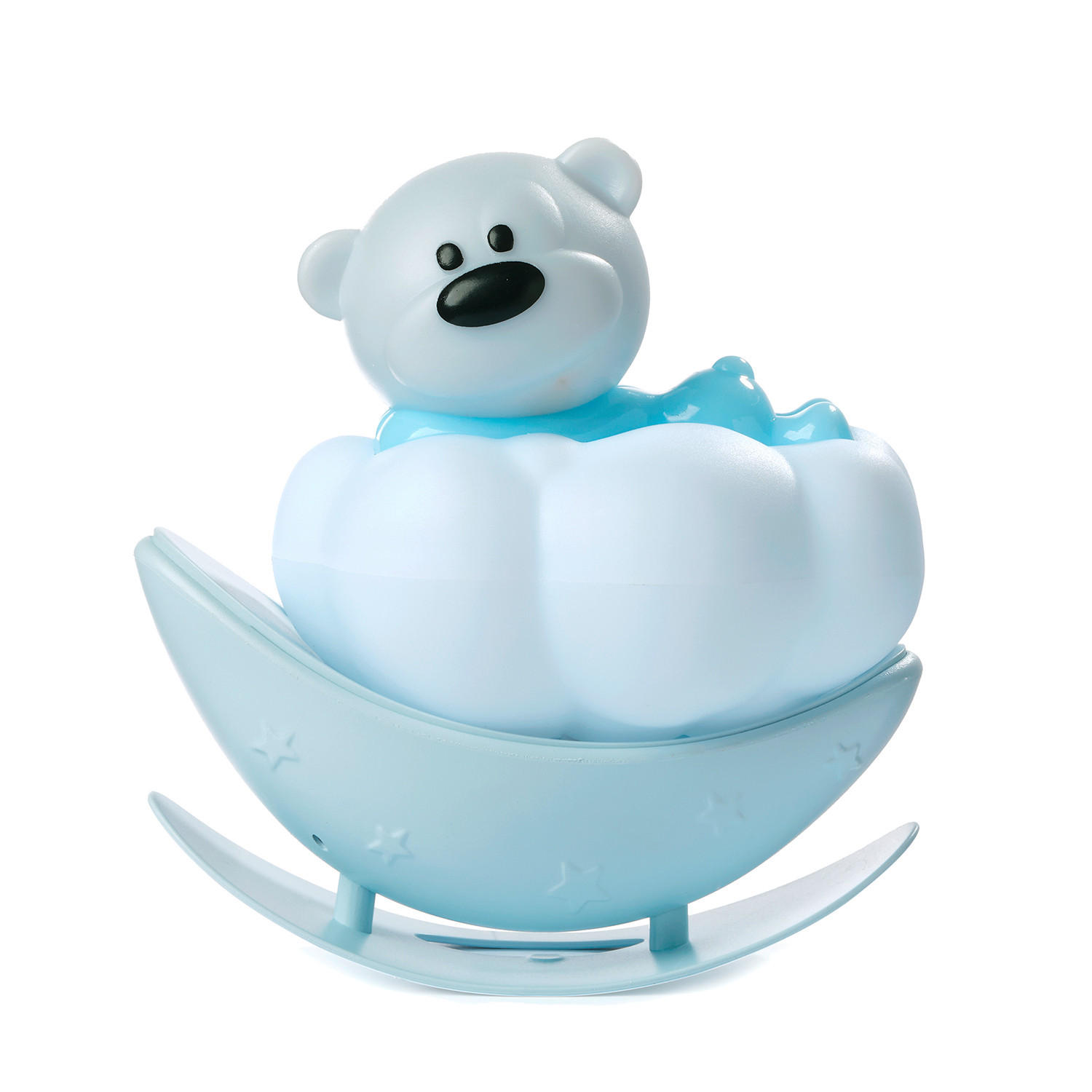 KINDERTISCHLEUCHTE 11/6.5/12.5 cm - Pastellblau/Weiß, Basics, Kunststoff (11/6.5/12.5cm)