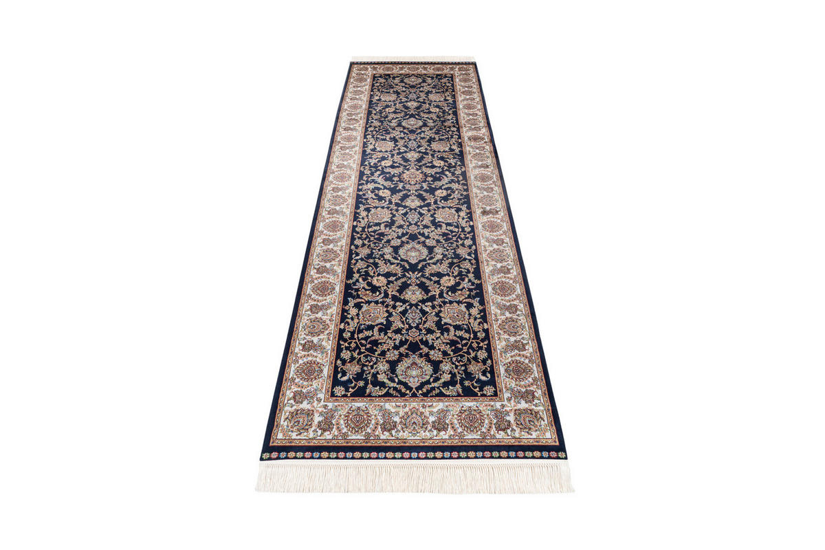 LÄUFER 80/250 cm My Babylon of Obsession Blau, Creme, Hellbraun  - Blau/Hellbraun, Design, Textil (80/250cm) - Obsession