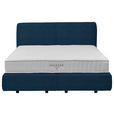 BOXSPRINGBETT 200/200 cm  in Blau  - Blau/Schwarz, Design, Kunststoff/Textil (200/200cm) - Johann Jakob