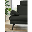 ECKSOFA in Echtleder Dunkelgrün  310/180 cm  - Dunkelgrün/Schwarz, Design, Leder/Metall (310/180cm) - Dieter Knoll