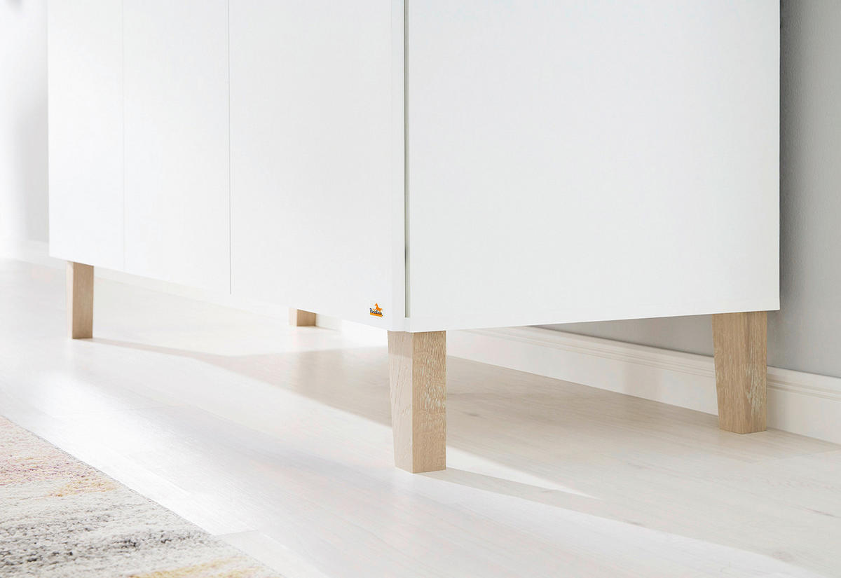 BABYZIMMER LUMI  - Eichefarben/Weiß, Design, Holzwerkstoff - Pinolino