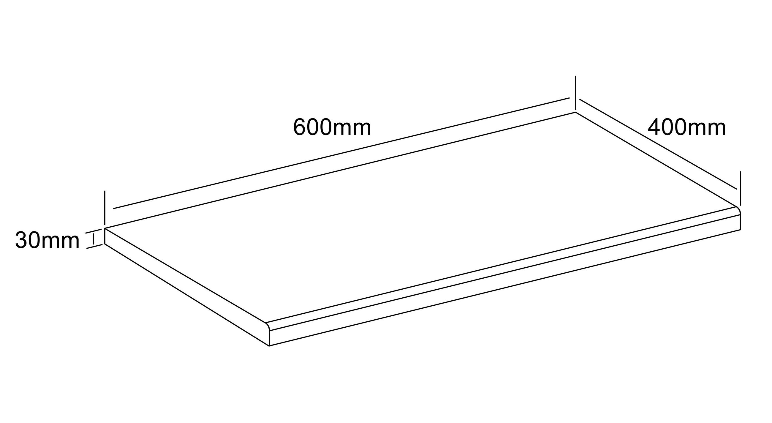 ARBEITSPLATTE 40/3/60 cm  - Honigeiche, Trend, Holzwerkstoff (40/3/60cm) - MID.YOU