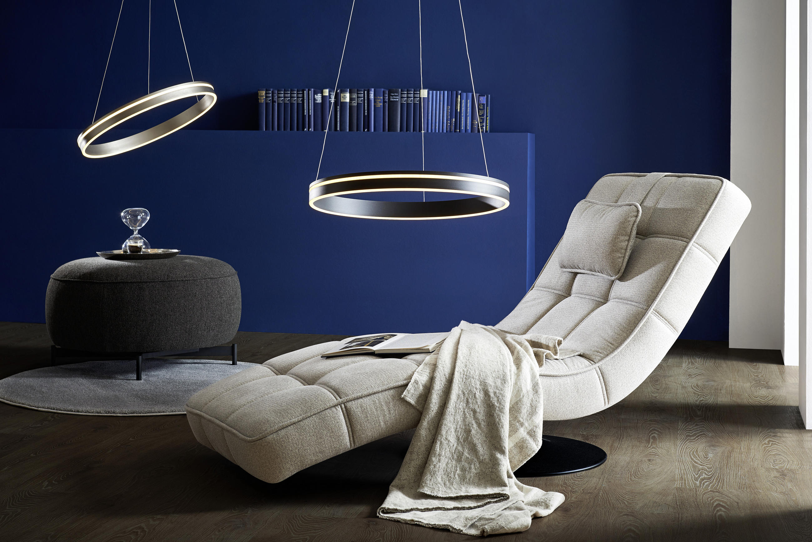 ZÁVĚSNÉ LED SVÍTIDLO, 59/59/120 cm  - antracitová, Design, kov/plast (59/59/120cm)