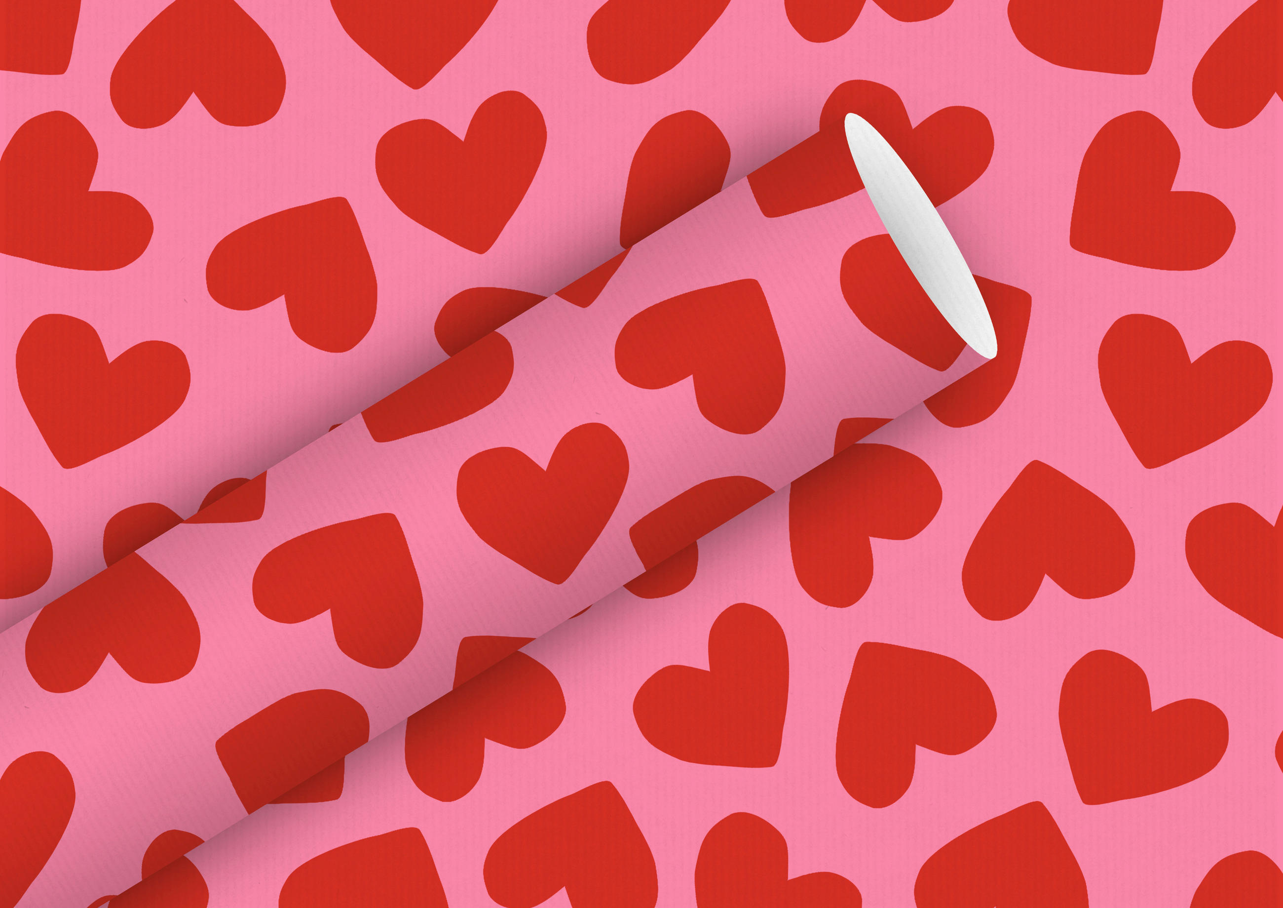 GESCHENKPAPIER  - Rot, Trend, Papier (4/70/4cm)