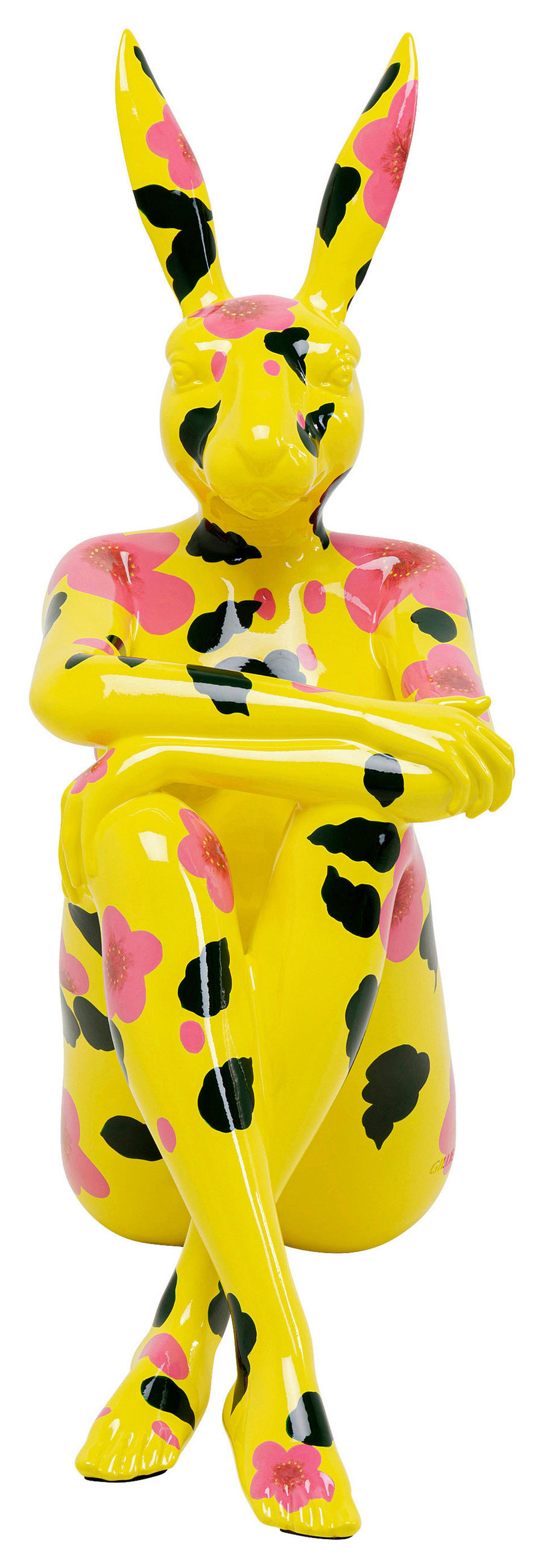 SKULPTUR - Gelb/Schwarz, Design, Kunststoff (35/80/60cm) - Kare-Design