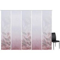 FLÄCHENVORHANG  5 Stück  halbtransparent   60/245 cm  - Bordeaux, Natur, Textil (60/245cm) - Novel