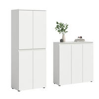 GARDEROBENSCHRANK  in 190/175/37 cm  - Schwarz/Weiß, Design, Holzwerkstoff/Kunststoff (190/175/37cm) - Livetastic