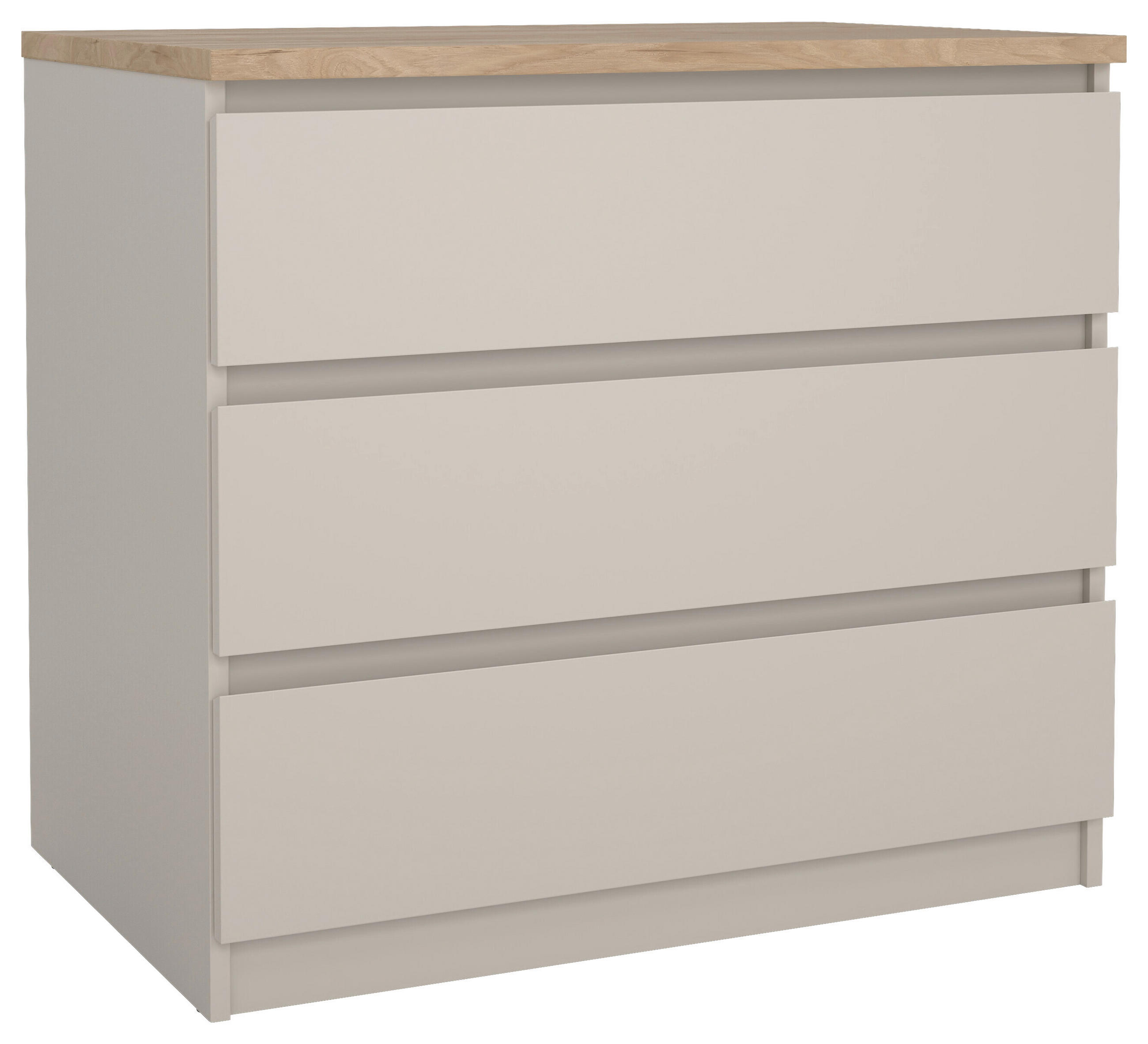 KOMMODE  in 77/70,1/50 cm  - Kaschmir/Eichefarben, Basics, Holzwerkstoff (77/70,1/50cm) - Boxxx