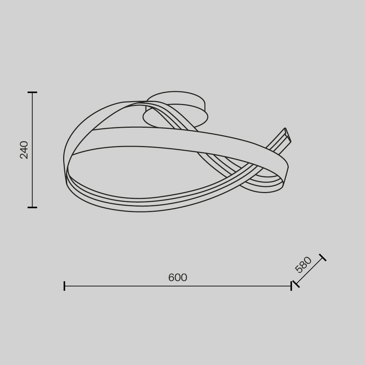 DECKENLEUCHTE    60/58/24 cm  - Messingfarben, Design, Metall (60/58/24cm) - MAYTONI