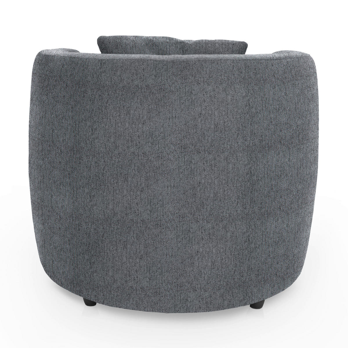 COCKTAILSESSEL in Chenille Hellgrau  - Hellgrau/Schwarz, Design, Kunststoff/Textil (81/74/81cm) - Livetastic