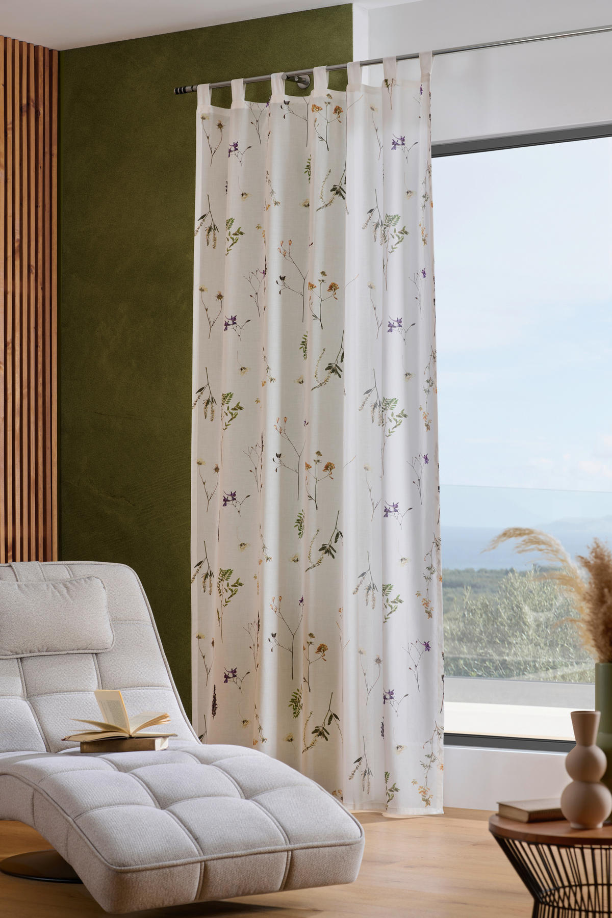 ZÁVES S PÚTKAMI, polopriehľadné,  - biela, Trend, textil (140/255cm) - Esposa